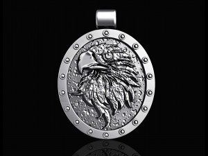 eagle pendant 3D-printmodel
