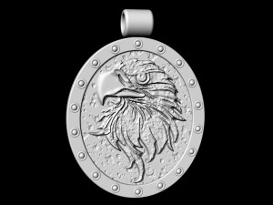 eagle pendant 3D-printmodel