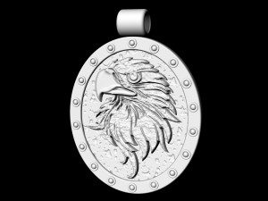 eagle pendant 3D-printmodel