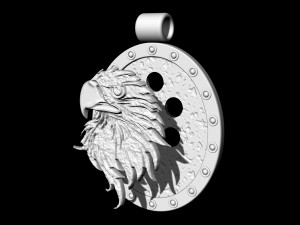 eagle pendant 3D-printmodel