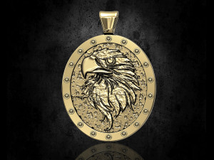 eagle pendant 3D-printmodel