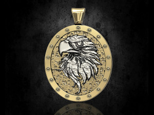 eagle pendant 3D-printmodel