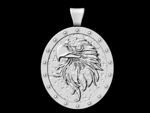 eagle pendant 3D-printmodel
