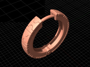 enamel hoop earrings 3D Print Model