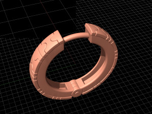 enamel hoop earrings 3D Print Model