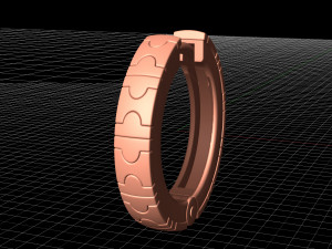 enamel hoop earrings 3D Print Model