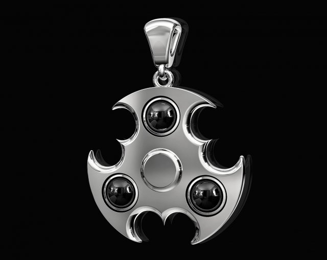 spinner pendant 3D प्रिंट मॉडल .c4d .max .obj .3ds .fbx .stl .blend