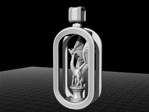 dragon statue pendant 3D Print Model