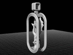 dragon statue pendant 3D Print Model