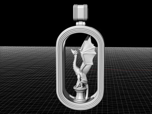 dragon statue pendant 3D Print Model
