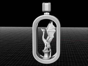 dragon statue pendant 3D Print Model