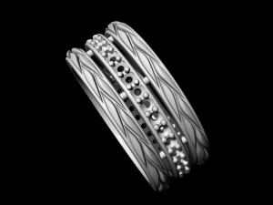 interlaced engagment ring 3D Print Model