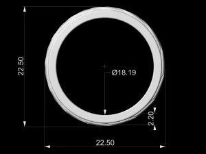 interlaced engagment ring 3D Print Model