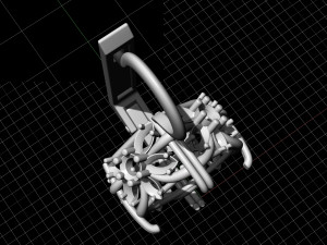 cushion gem earrings 3D Print Model