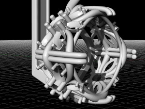 cushion gem earrings 3D Print Model