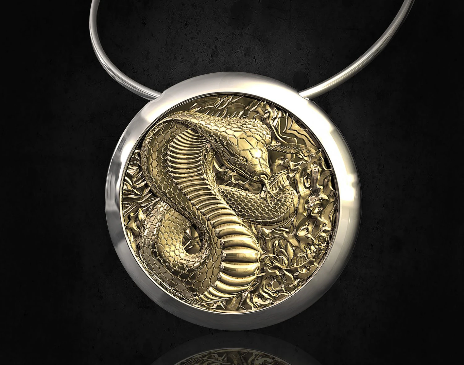 cobra pendant 3D Print Model .c4d .max .obj .3ds .fbx .stl .blend 