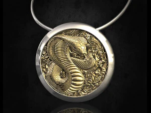 kobra kolye 3D Baskı Modeli