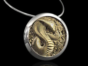 cobra pendant 3D Print Model