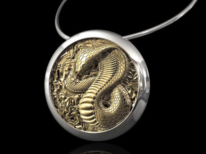 cobra pendant 3D Print Model