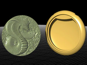 cobra pendant 3D Print Model