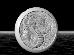 cobra pendant 3D Print Model
