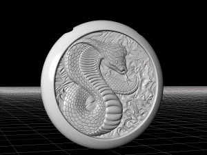 cobra pendant 3D Print Model