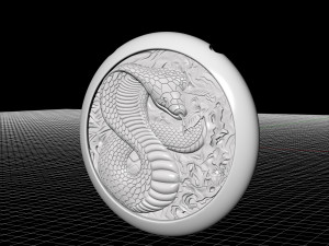 cobra pendant 3D Print Model