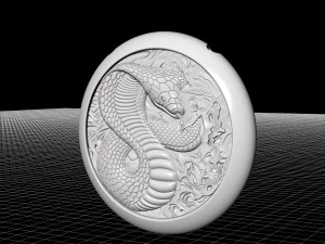 cobra pendant 3D Print Model