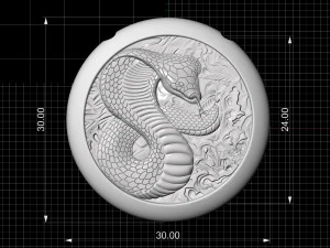 cobra pendant 3D Print Model