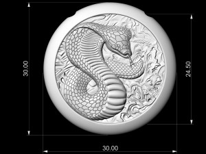 cobra pendant 3D Print Model