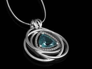 entangled celtic pendant Modello di stampa 3D