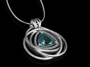 entangled celtic pendant 3D Print Model
