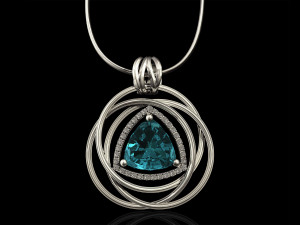 entangled celtic pendant Modello di stampa 3D