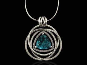 entangled celtic pendant 3D Print Model