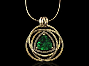 entangled celtic pendant Modello di stampa 3D
