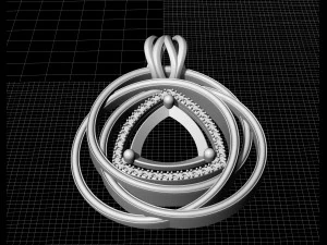 entangled celtic pendant 3D Print Model