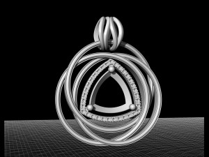 entangled celtic pendant Modello di stampa 3D