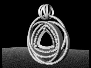 entangled celtic pendant Modello di stampa 3D