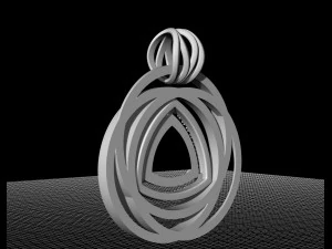entangled celtic pendant 3D Print Model