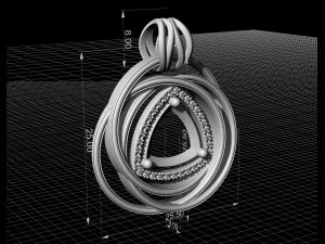 entangled celtic pendant 3D Print Model