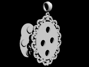 mary with jesus child pendant 3D Baskı Modeli