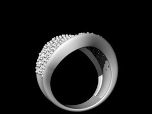 wave ring 3Dプリントモデル