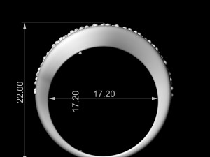 wave ring 3Dプリントモデル