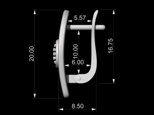 micro inspiring earrings 3D Print Model