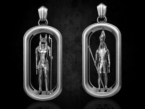 horus and anubis pendant 3D प्रिंट मॉडल