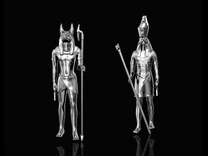 horus and anubis pendant 3D प्रिंट मॉडल
