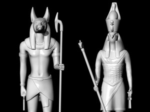 horus and anubis pendant 3D प्रिंट मॉडल