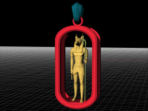 horus and anubis pendant 3D प्रिंट मॉडल