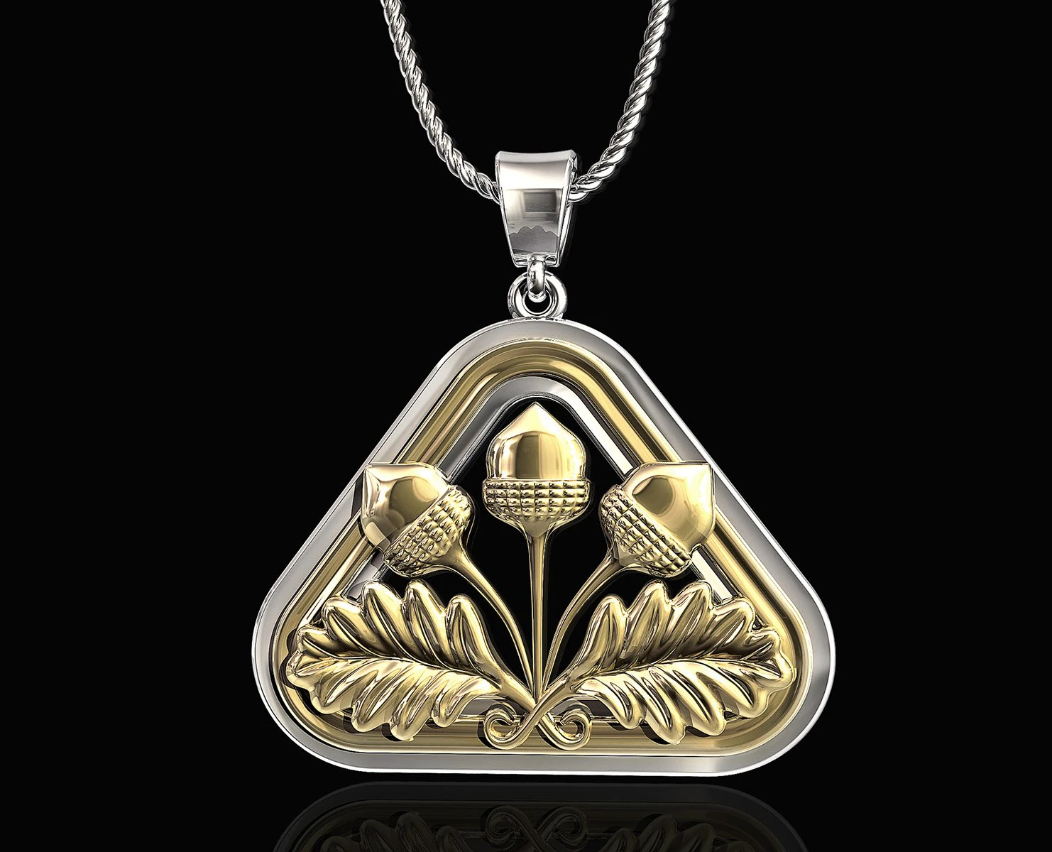 closed lotus pendant 3D Print Model .c4d .max .obj .3ds .fbx .stl .blend