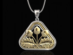 closed lotus pendant 3Dプリントモデル